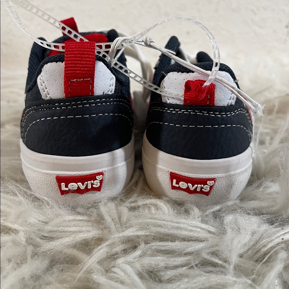 Levi's Leather Lace Up Closure Sneakers Toddler Size 5 - Picture 3 of 9